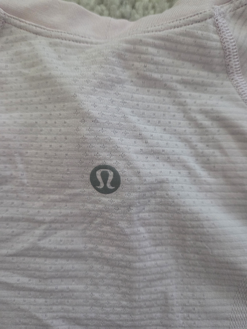 lululemon athletica Womens Light Pink Athletic Shirt